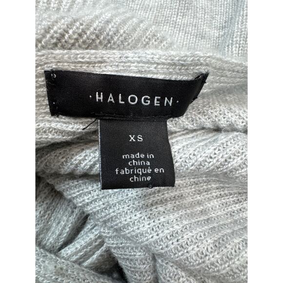 Nordstrom Halogen Twist Open Back Gray Sweater Size XS - Picture 3 of 5